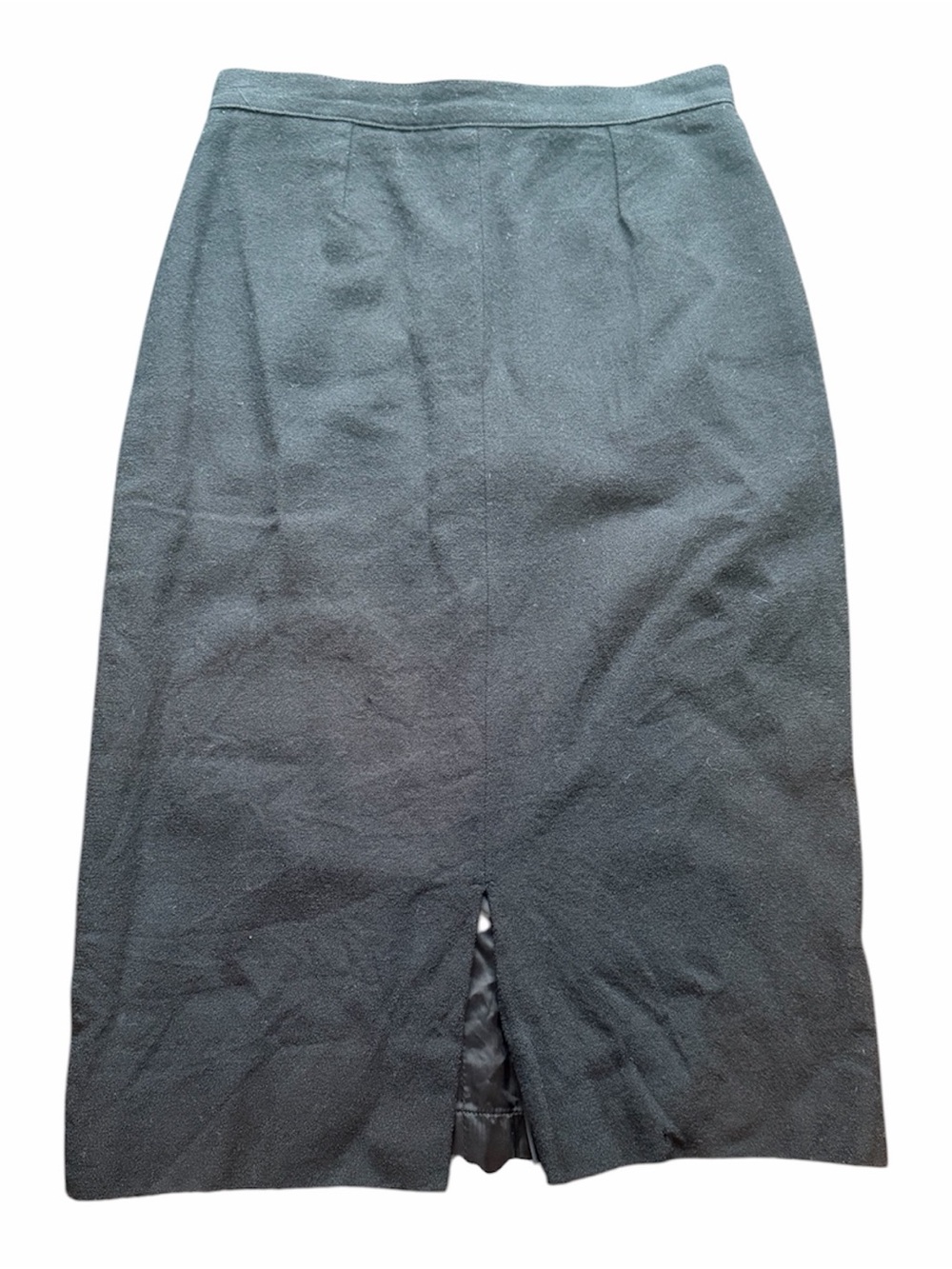 Prophecy 100% Pure Wool Black Pencil Skirt w/ Liner | Size 8